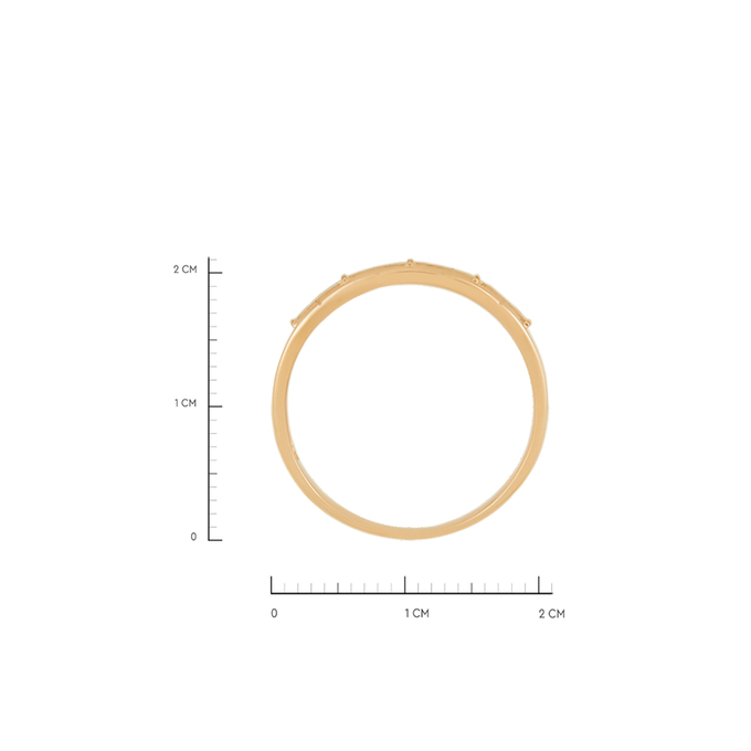 Кольцо из золота 585 пробы c бриллиантами, Л 7303 3343 за 17100