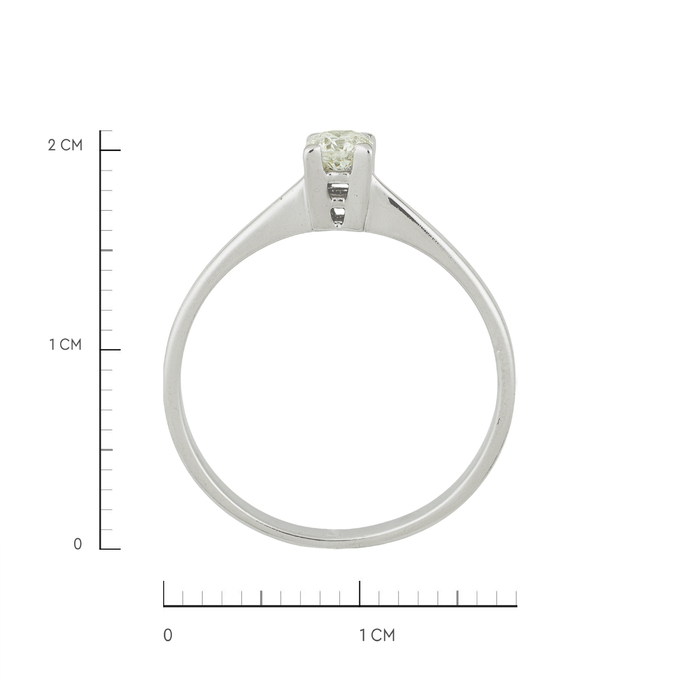 Кольцо из золота 585 пробы c бриллиантом, Л 6402 5235 за 23920