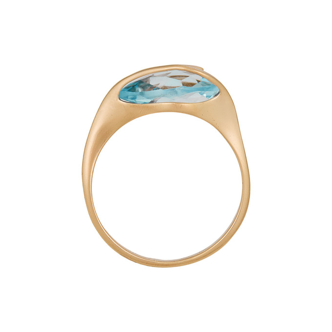 Кольцо из золота 585 пробы c топазом, Л 2011 0305 за 31600