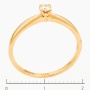 Кольцо из красного золота 585 пробы c 1 бриллиантом Л41060398 фото 3