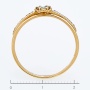 Кольцо из комбинированного золота 585 пробы c 21 бриллиантами Л41043234 фото 4