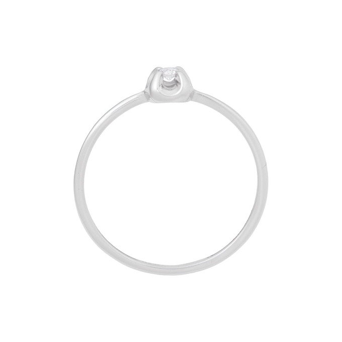 Кольцо из золота 585 пробы c бриллиантом, Л 3507 2962 за 11100