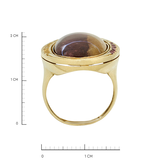 Кольцо из золота 585 пробы c турмалинами и сапфирами, Л 2812 1653 за 80600