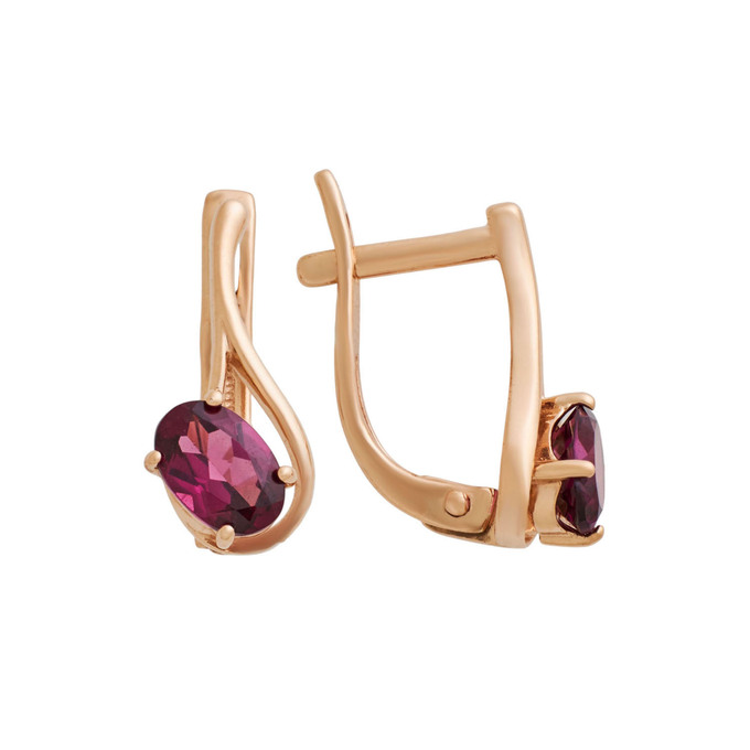 Серьги из золота 585 пробы с турмалинами, Л 0808 5178 за 24300
