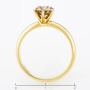 Кольцо из желтого золота 585 пробы c 1 бриллиантом Л11106019 фото 4