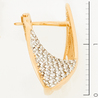 Серьги из золота 585 пробы c фианитами