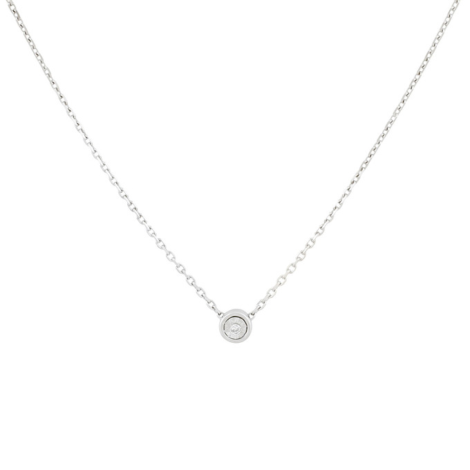 Колье из золота 585 пробы c бриллиантом, Л 7503 0514 за 22800