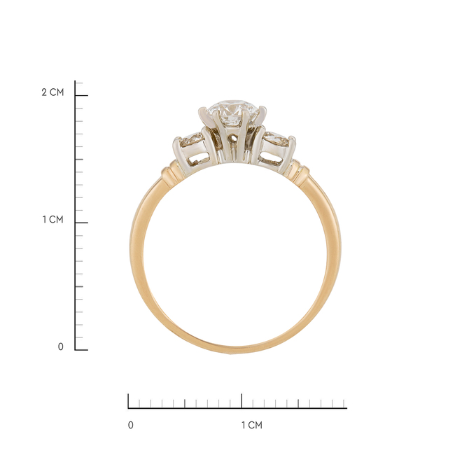 Кольцо из золота 585 пробы c бриллиантами, Л 2812 4296 за 108000