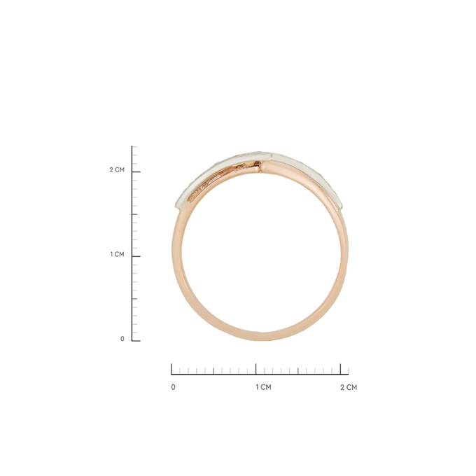 Кольцо из золота 585 пробы c бриллиантами, Л 6602 5671 за 34800