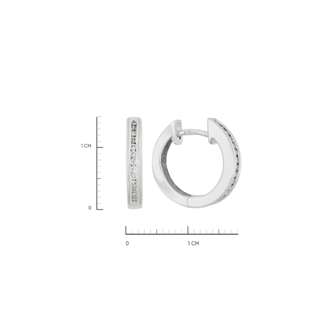 Серьги из золота 750 пробы c бриллиантами, Л 6102 8232 за 48400
