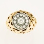 Кольцо из комбинированного золота 750 пробы c 13 бриллиантами 124631 фото 2