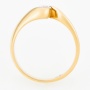 Кольцо из желтого золота 750 пробы c 1 бриллиантом Л11139725 фото 3