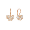 Серьги из золота 585 пробы c 36 фианитами