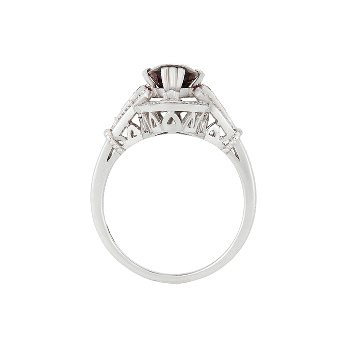 Кольцо из золота 750 пробы c турмалином и бриллиантами, Л 2811 7381 за 158000