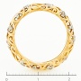 Кольцо из комбинированного золота 585 пробы c 39 бриллиантами Л28082942 фото 4