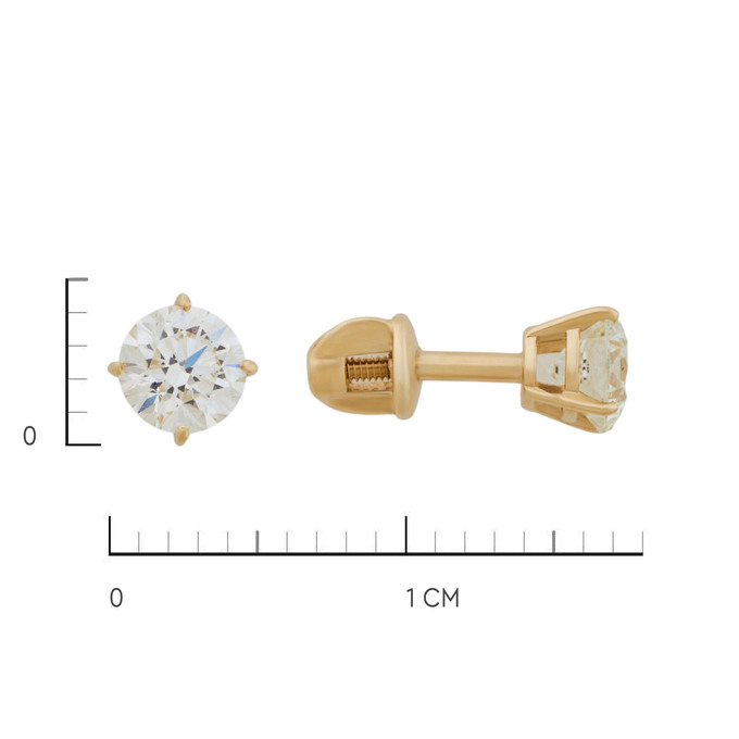Серьги из золота 585 пробы с бриллиантами, Ц О007 4780 за 230000