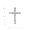 Подвеска-крестик из золота 585 пробы с фианитами