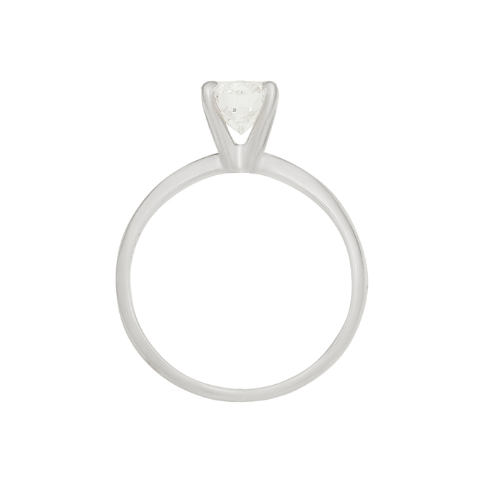 Кольцо из золота 585 пробы c бриллиантом, Л 3604 7124 за 90500