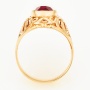 Кольцо из красного золота 583 пробы c 1 корундом Л45049789 фото 3