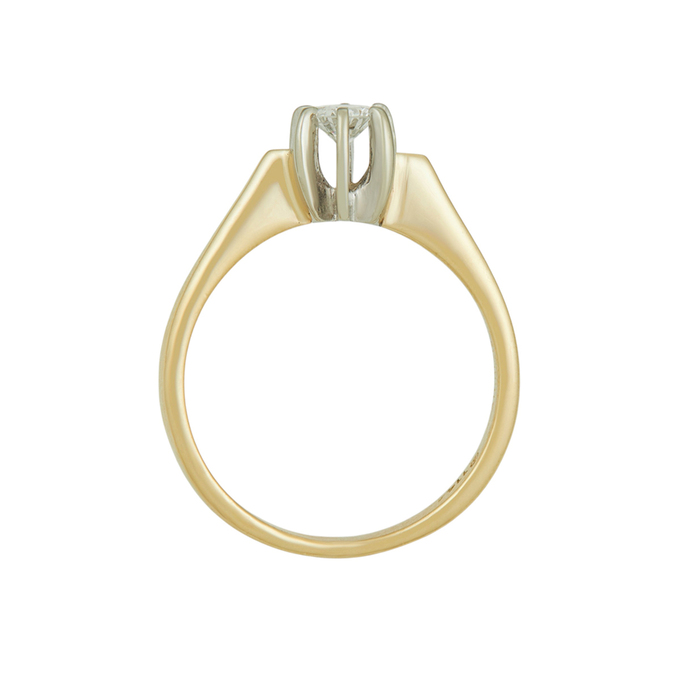 Кольцо из золота 585 пробы c бриллиантом, Л 7502 7035 за 43740