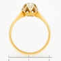 Кольцо из комбинированного золота 750 пробы c 1 бриллиантом Л24120608 фото 4
