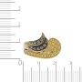 Кольцо из желтого золота 585 пробы c камнями синтетическими 093160 фото 4