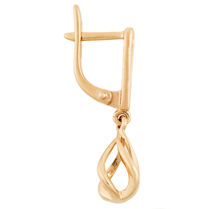 Серьги из красного золота 585 пробы