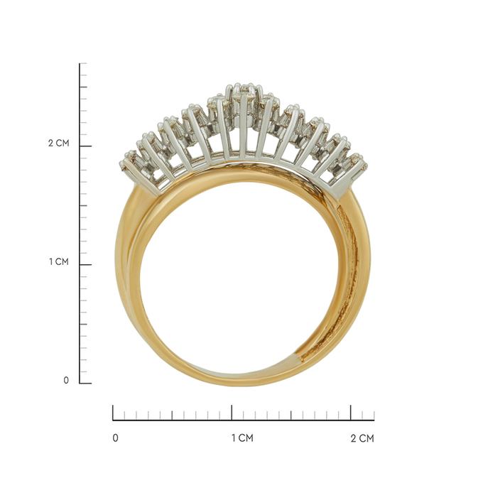 Кольцо из золота 750 пробы c бриллиантами, Л 1116 4336 за 74800