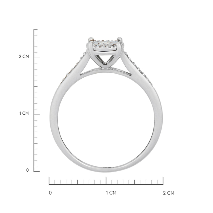 Кольцо из золота 585 пробы c бриллиантами, Л 1116 3771 за 25520