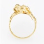 Кольцо из желтого золота 585 пробы c 5 бриллиантами Л57017888 фото 3