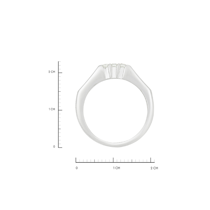 Кольцо из золота 750 пробы c бриллиантами, Л 0616 6796 за 97520