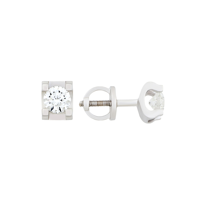Серьги из золота 585 пробы с бриллиантами, Ц О007 3286 за 120000