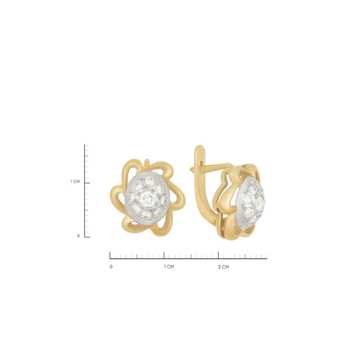 Серьги из золота 750 пробы c бриллиантами, Л 7502 8495 за 147840