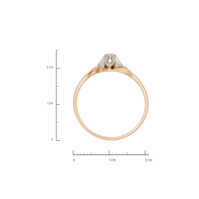 Кольцо из золота 585 пробы c бриллиантами, Л 4106 6241 за 27920