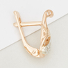 Серьги из золота 585 пробы c фианитами
