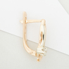 Серьги из золота 585 пробы c фианитами
