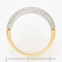 Кольцо из комбинированного золота 585 пробы c 155 бриллиантами Л35018095 фото 4
