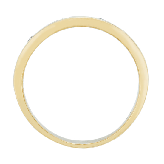 Кольцо из комбинированного золота 750 пробы c 5 бриллиантами, Л19106401 за 65520