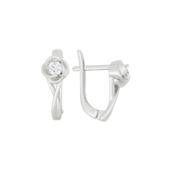 Серьги из золота 585 пробы c бриллиантами, Л 0616 5507 за 41200