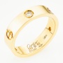 Кольцо из желтого золота 585 пробы c 3 бриллиантами Л12071996 фото 1