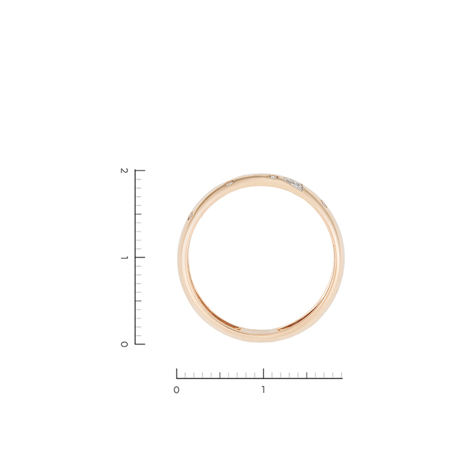 Кольцо из золота 585 пробы c 20 бриллиантами, Л 3014 0228 за 22000
