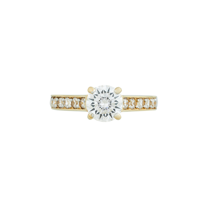Кольцо из золота 585 пробы c фианитами, Л 3207 6387 за 26960
