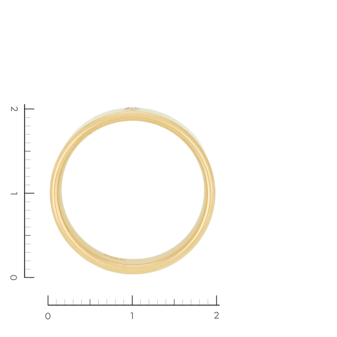 Кольцо из желтого золота 585 пробы c 1 бриллиантом, Л 4709 3704 за 35350