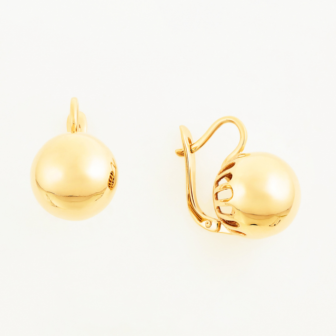Серьги из красного золота 585 пробы