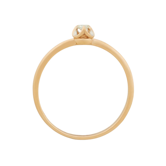 Кольцо из золота 585 пробы c бриллиантом, Л 2812 3354 за 14700