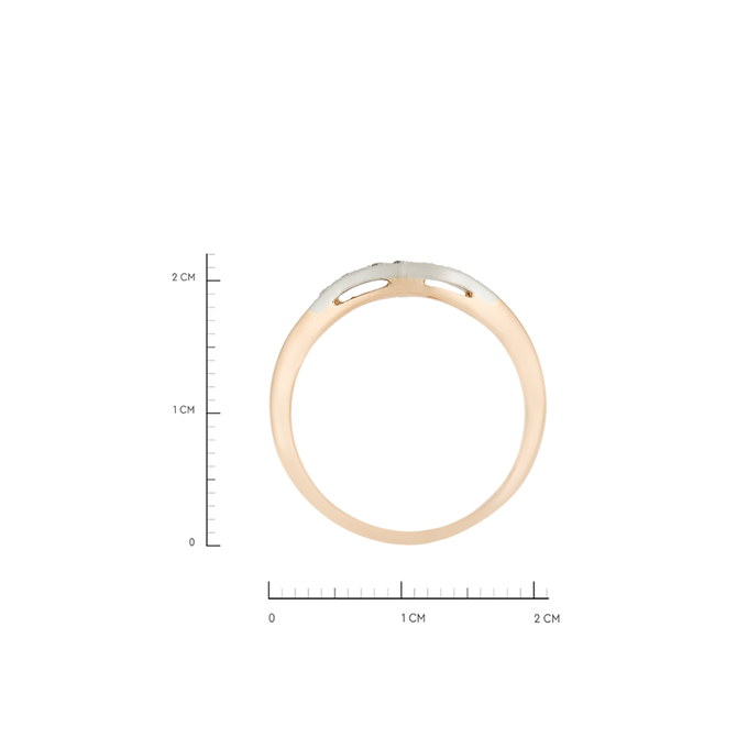 Кольцо из золота 585 пробы c бриллиантами, Л 5103 6185 за 31600