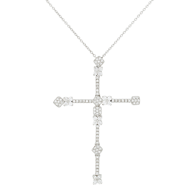 Колье из золота 750 пробы c бриллиантами