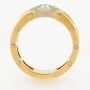 Кольцо из комбинированного золота 585 пробы c 1 бриллиантом Л68000415 фото 3