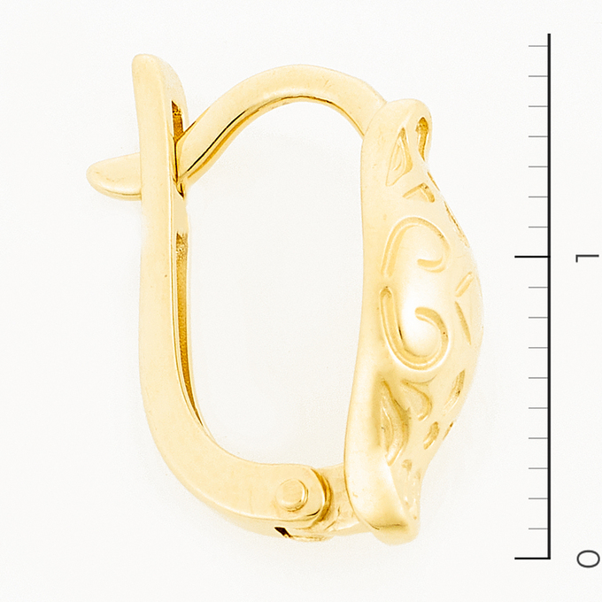 Серьги из желтого золота 585 пробы