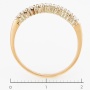 Кольцо из комбинированного золота 585 пробы c 9 бриллиантами Л60016678 фото 4